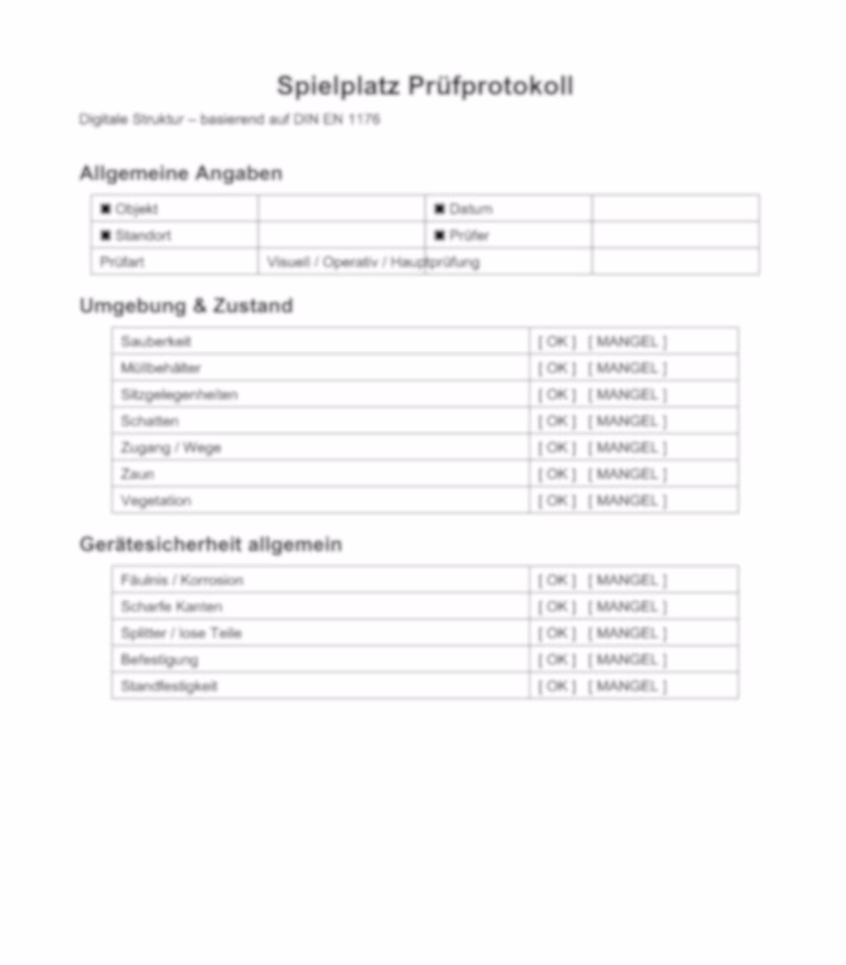 Spektor Prüfprotokoll